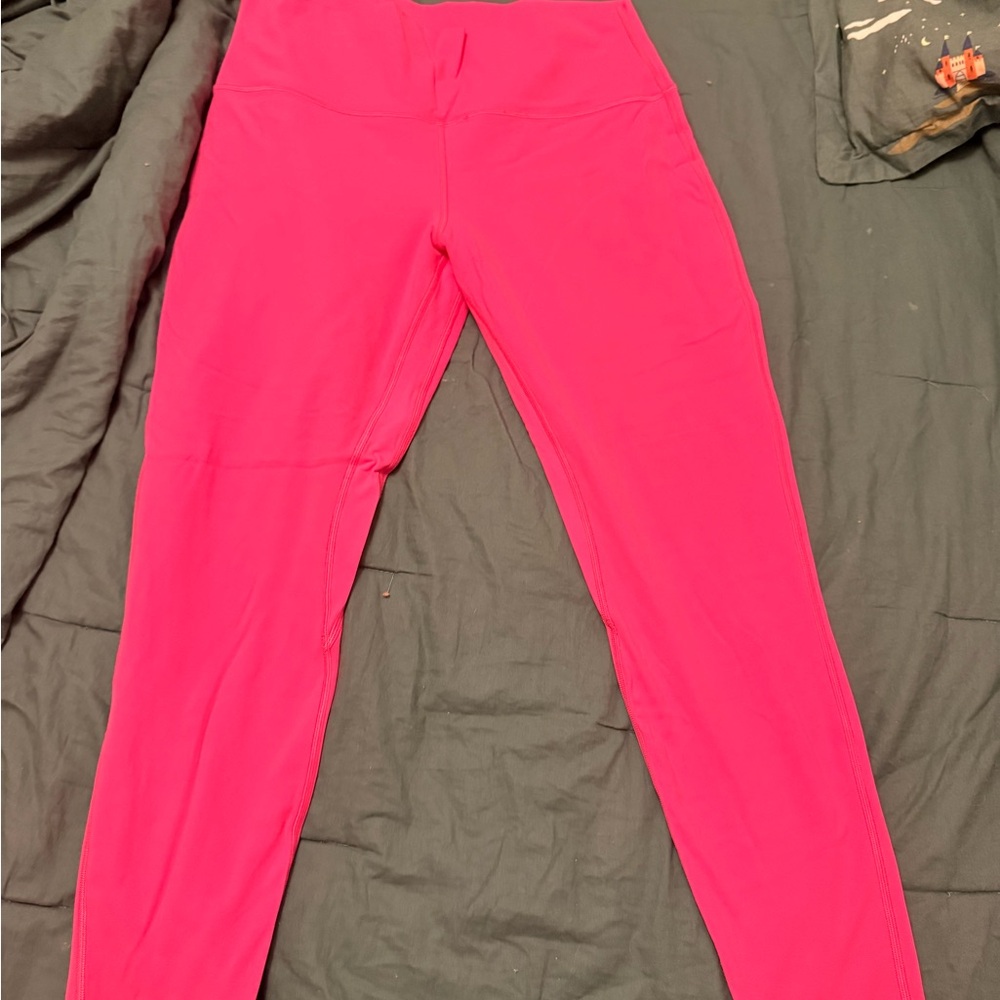 lululemon athletica Bright Pink High-Waist Leggings